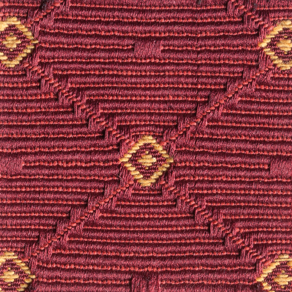 Stoff gemustert Rauten-Muster rot AYT