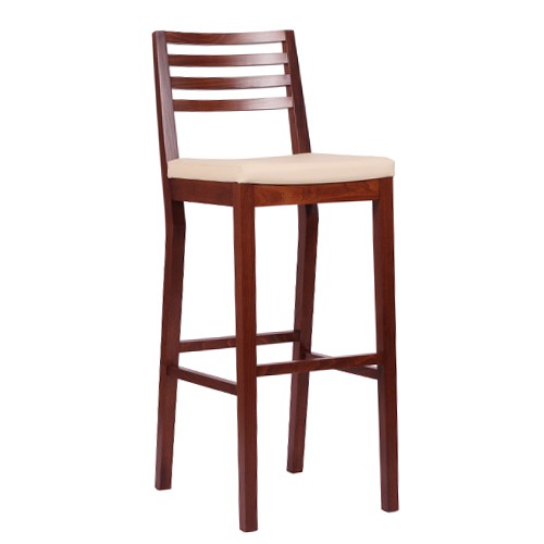 eleganter Holz Barhocker aus Buche massiv LUISA P 