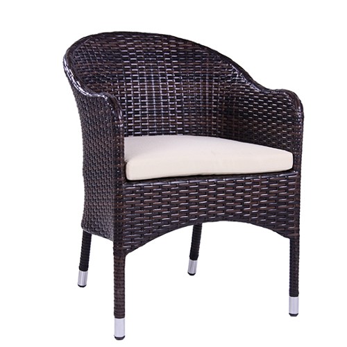 Outdoor Sessel DORO aus Polyrattan für Gastronomie
