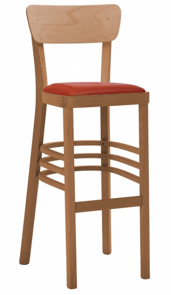 Barhocker mit Holz Gestell NICO P PLUS 
