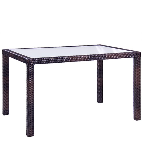 Terrassentisch Glasplatte ALORA 120 x 80 cm