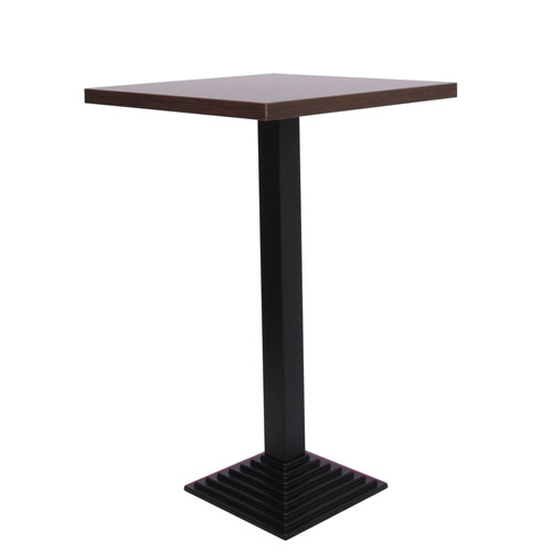 Stehtisch CAPRI 40 mit Laminat-Tischplatte 40 mm, 70 x 70 cm, wenge (TPLA40-77-wen)