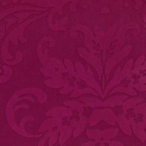 Mikrofaser Polsterstoff | Möbelstoff BD69-magenta mit barocken floralen Ornamenten