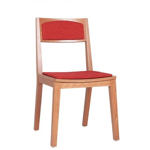 klassischer Bistrostuhl, Sitz und Rücken gepolstert