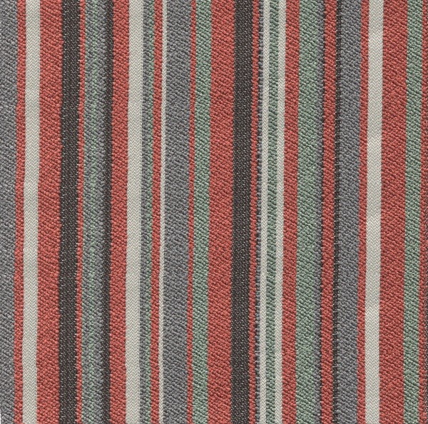 Stoff mit Blockstreifen LUT443 SafeTex rotorange-beige