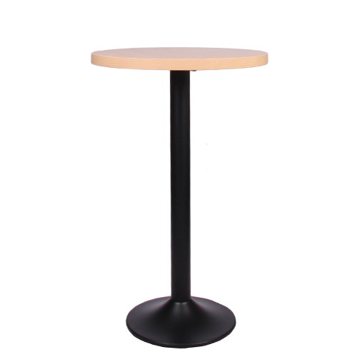 Stehtisch DUCA mit Melamin-Tischplatte 44 mm stark, ø 70 cm Buche natur  