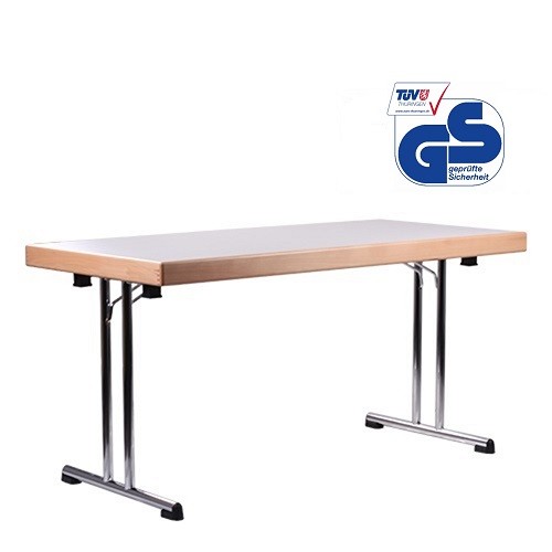 Klapptische MTC 65 mit Aufkantung aus Massivholz