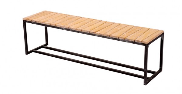 MANDAS Teak-Sitzbank 160 cm – recyceltes Teak, outdoor