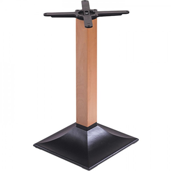 Modernes Tischgestell mit Säule aus Buche massiv