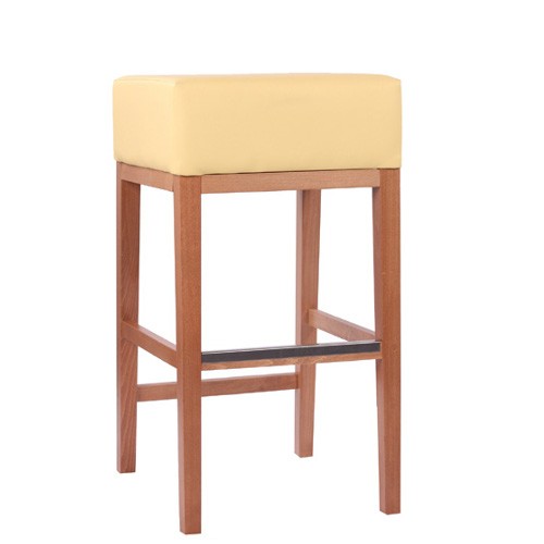 komfortabler Barhocker mit Holz Gestell MODERO H