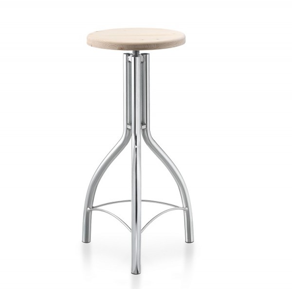Hocker SPIN im Industriedesign - höhenverstellbar