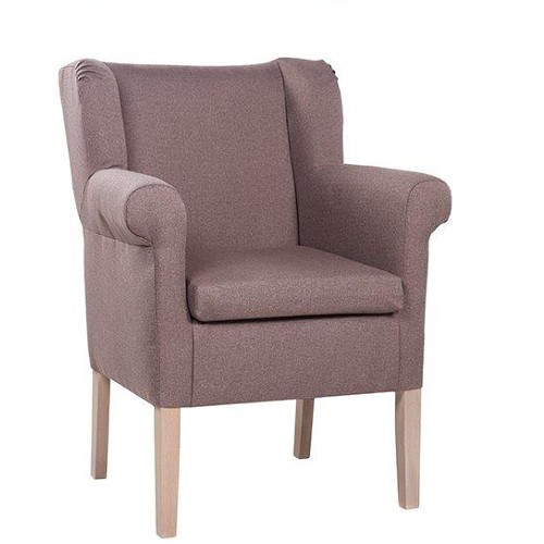 Polstersessel | Ohrensessel | Hotelsessel CLEA in Uni-Stoff SF 44 taupe