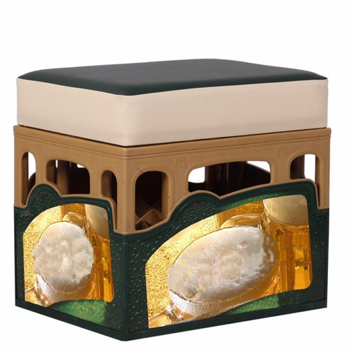 Bierkasten Sitzauflage Bierkastenaufsatz BIERSITZ