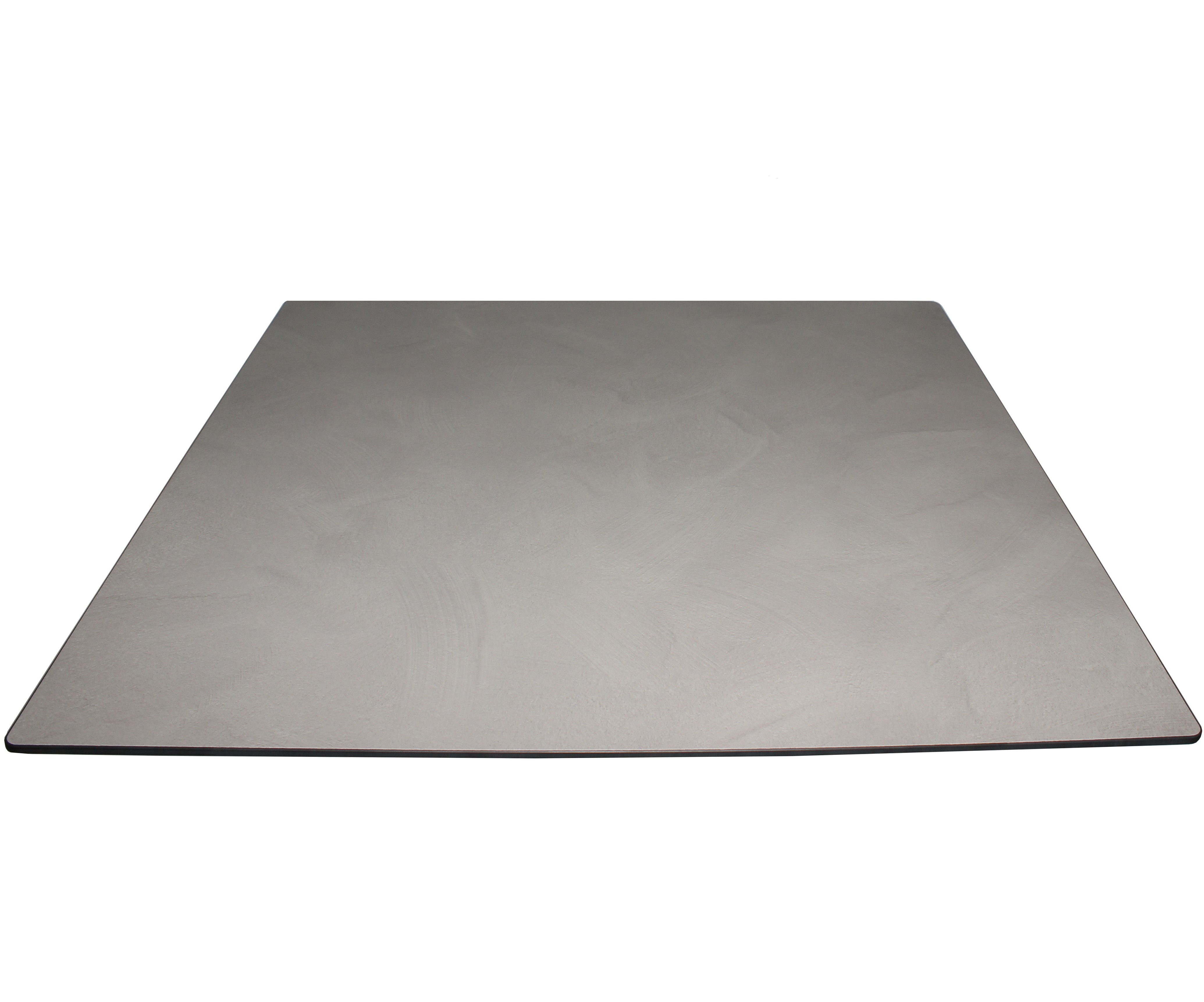 Tisch VISION mit einer HPL-Kompakt-Tischplatte - Industrial-Design Betonoptik grau (Cement), 69 x 69 cm