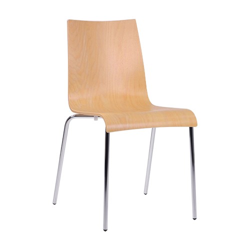 Stuhl ROMAN HPL Buche natur - stapelbar