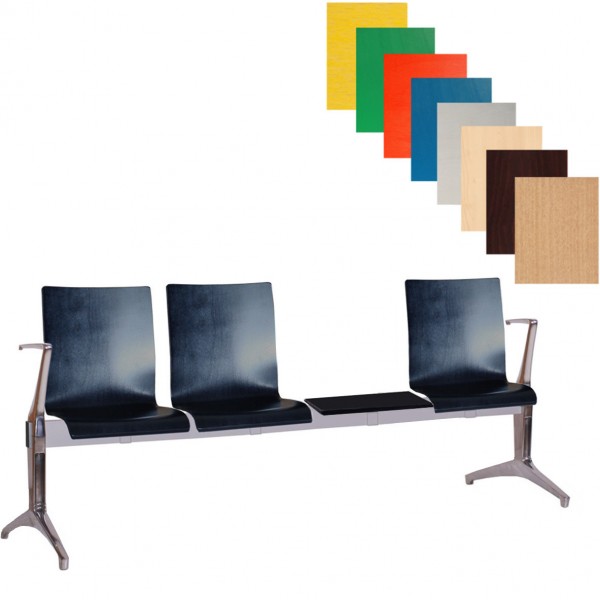 moderne Wartebank | Traversenbank mit Tisch WAIT 