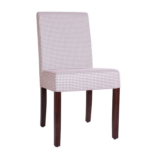 Gastrostuhl Restaurantstuhl DUBLIN, Stoff mit Hahnentritt-Muster BRI06 purple-beige