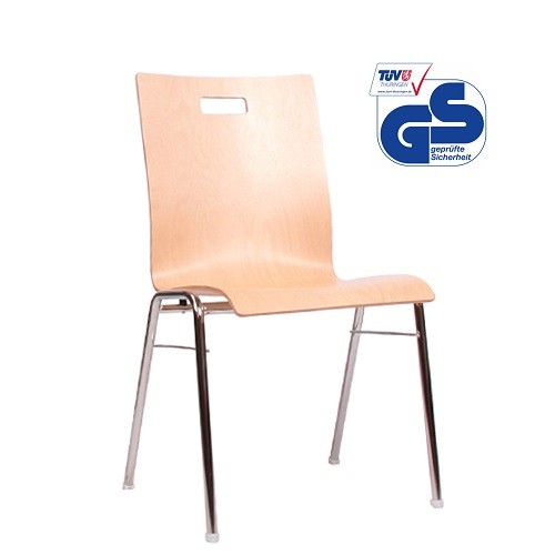 Stapelstuhl COMBISIT A40G mit Griffloch ohne Sitzpolster