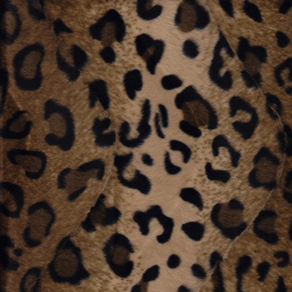 Polsterstoff | Bezugsstoff mit Tierfell-Imitat LEOPARD