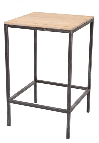 MANDAS Teak-Stehtisch 75×75 cm