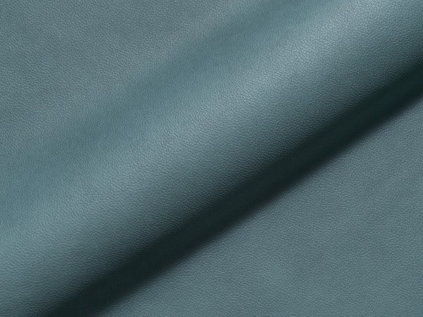 Möbelstoff Microfaser in Lederoptik VALON türkisblau