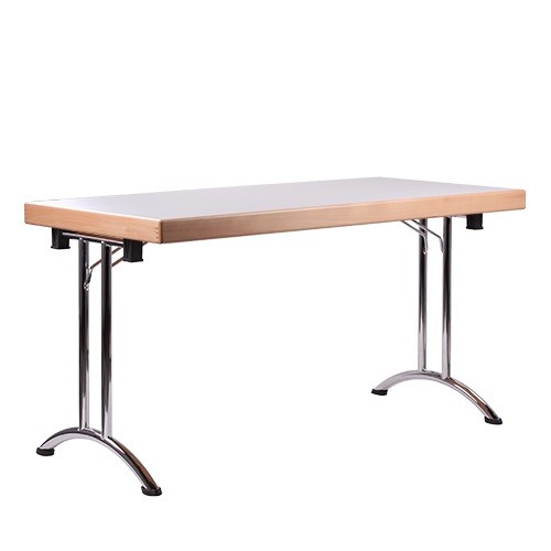 Klapptisch MBC 65 mit Aufkantung von 65 mm aus Buche-Massivholz