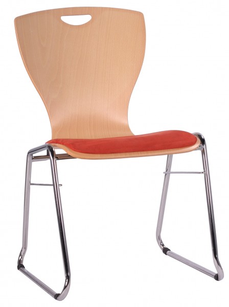 Stapelstuhl Konferenzen, Sitz gepolstert