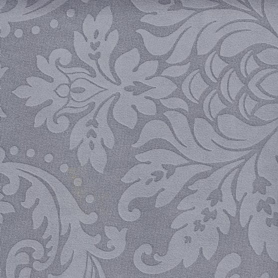 Polsterstoff | Mikrofaser-Stoff mit barocken floralen Ornamenten - BD26-steingrau
