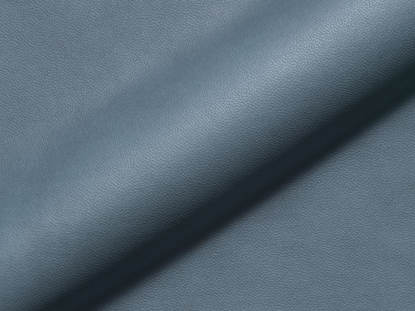 Möbelstoff Microfaser in Lederoptik VALON hellblau