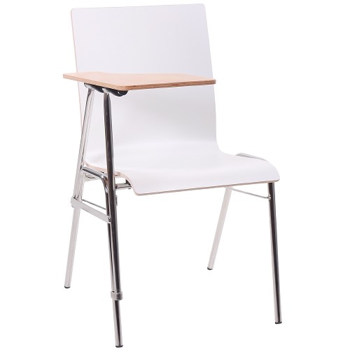 Seminarstuhl Stapelstuhl COMBISIT HPL weiß
