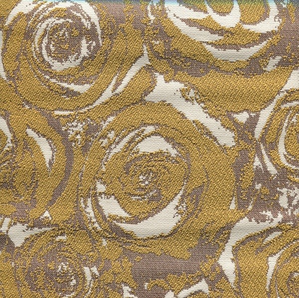 Stoff mit Rosenmotiven ARN437 SafeTex mustard-beige