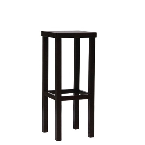 Barhocker mit Holz Gestell PABLO in nussbaum dunkel