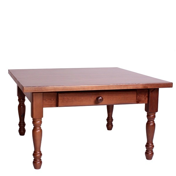 Couchtisch mit Schublade | Couchtisch Kiefer massiv | rustikale Couchtische