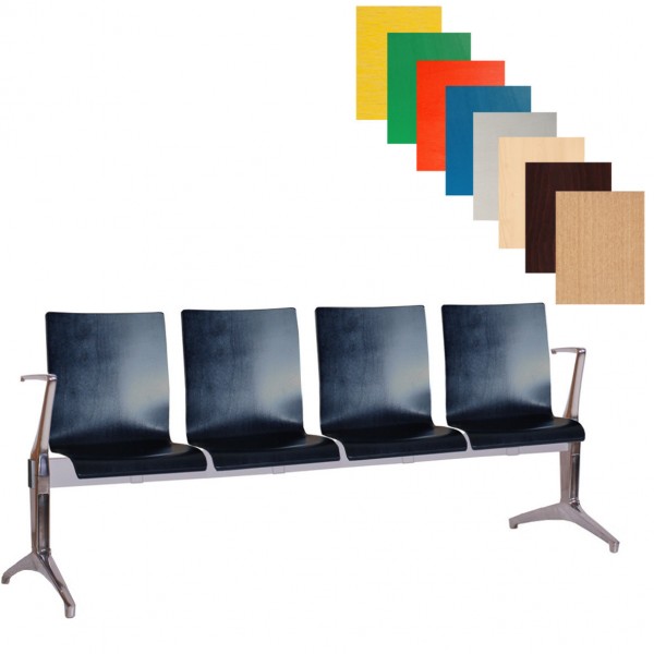 moderne 4-Sitzer Wartebank Sitzbank WAIT