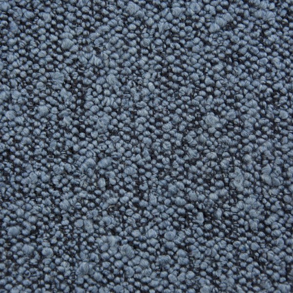 trendiger weicher Bouclé Stoff | Möbelstoff ASC blau