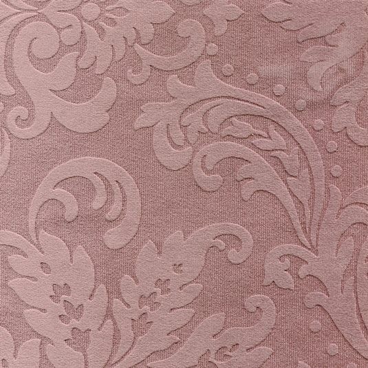 Polsterstoff | Mikrofaser-Stoff mit barocken floralen Ornamenten - BD13-altrosa