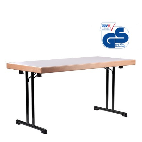 Klapptische MTC 65 mit Aufkantung aus Massivholz