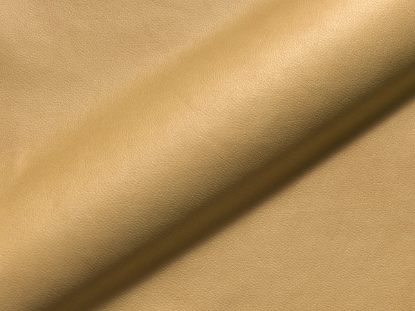 Möbelstoff Microfaser in Lederoptik VALON senfgelb