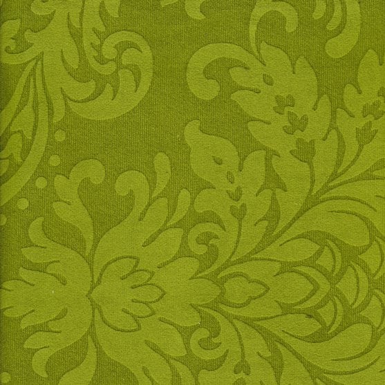 Polsterstoff | Mikrofaser-Stoff mit barocken floralen Ornamenten - BD38-grün