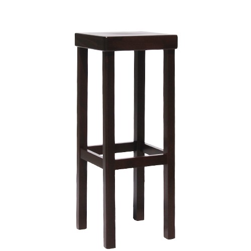 Holz Barhocker LIVO nussbaum dunkel