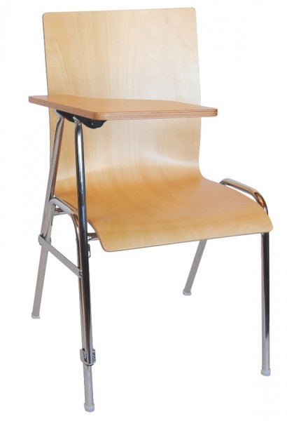 Seminarstuhl mit Schreibplatte 