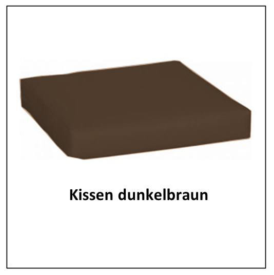 Sitzkissen (lose) in dunkelbraun, 5 cm stark