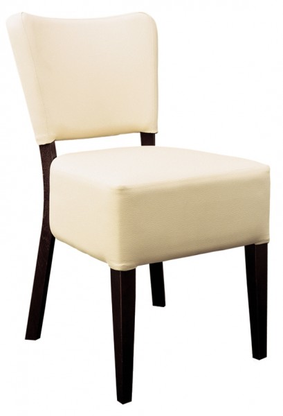 klassischer Bistrostuhl | Restaurantstuhl, Kunstleder beige