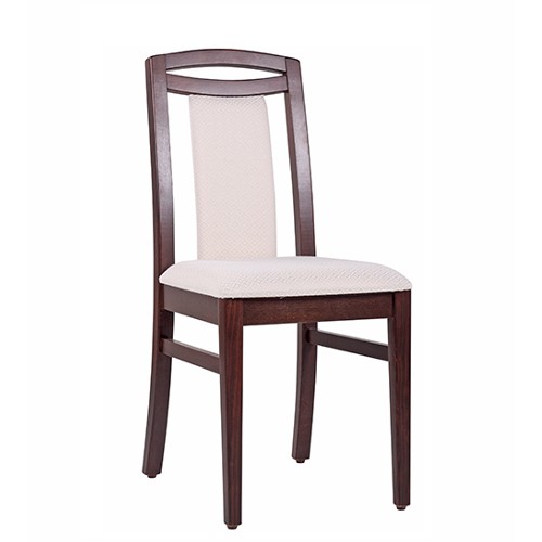 Restaurantstuhl Stuhl Gastronomie ANJA Stoff mit Rauten-Muster SR101 beige