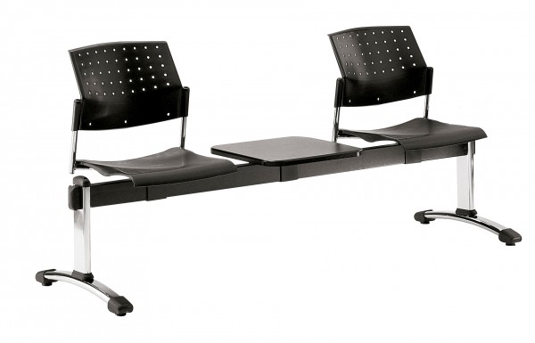 Traversenbank SIMO 2-Sitzer mit Ablagetisch 