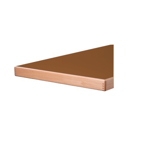 HPL Laminat Tischplatte mit Aufkantung aus massiver Buche - 65 mm stark