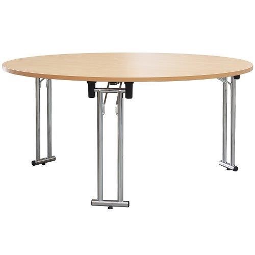Klapptisch Gestell für runde Tischplatten TGR160 Spezialklappbeschlag aus Metall