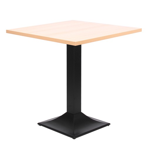 Tisch TIVOLI mit Melamin Tischplatte 25 mm, 70 x 70 cm, Buche natur