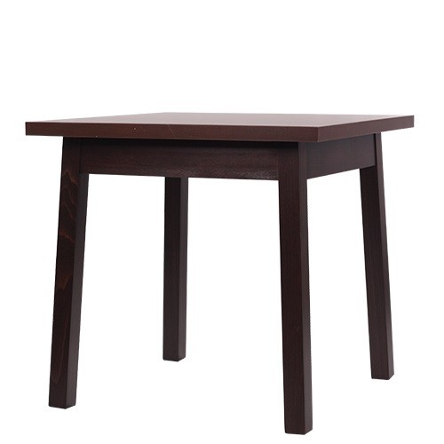 Restauranttisch LOKI 80 x 80 cm, Holzfarbe: nussbaum dunkel