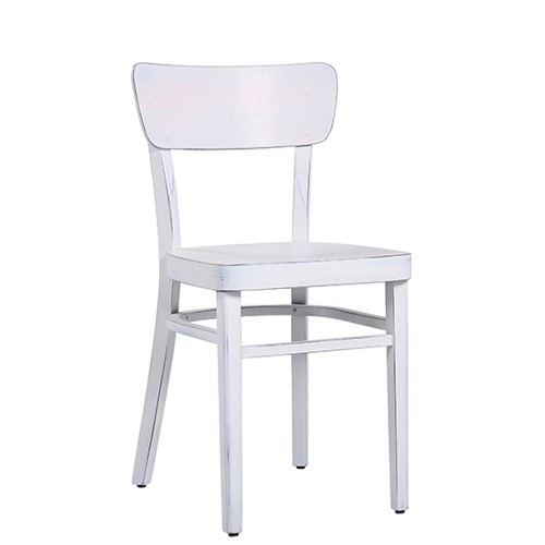 Bistrostuhl | Caféhausstuhl im Vintagelook weiß